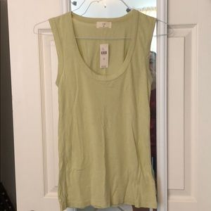NWT Anthropologie tank xs lime green